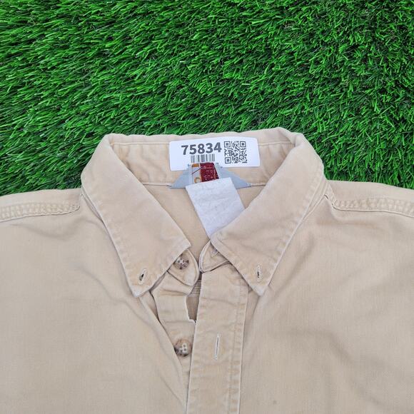 Vintage 90s Carhartt Button Shirt 2XL 28x33 Baggy - Picture 14 of 16